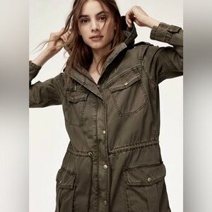Aritzia Talula Women’s Green Trooper Military Utility Jacket 100% Cotton